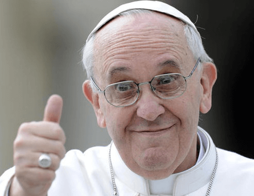 Papst Franziskus überrascht